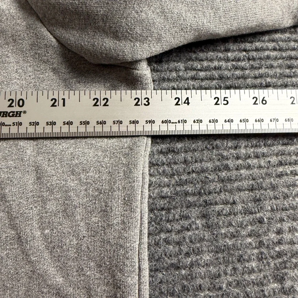 Bonobos‎ Mens Quarter Zip Pullover Heather Gray Sherpa Lined Sweatshirt Size M